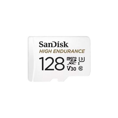 Tarjeta microSDXC UHS-I SanDisk High Endurance de 128GB para vídeo Full HD y 4K