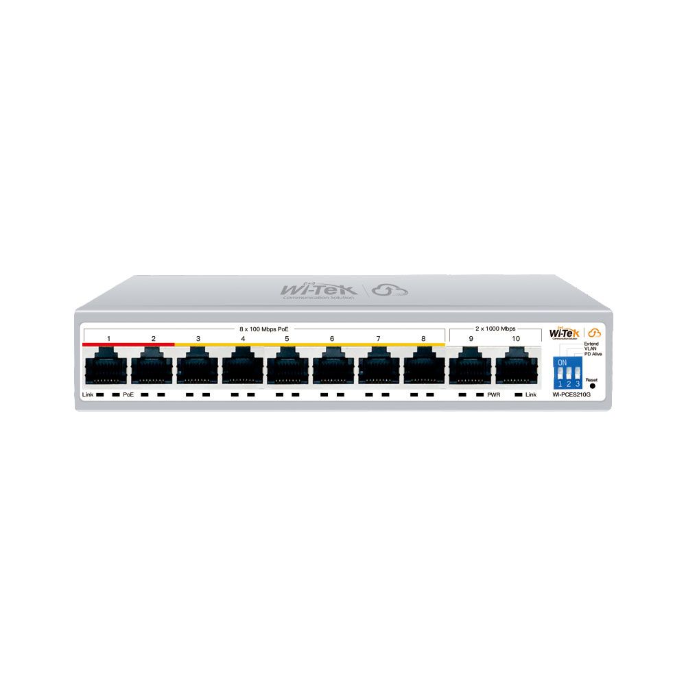 Switch de 8 puertos PoE gestionado en la nube