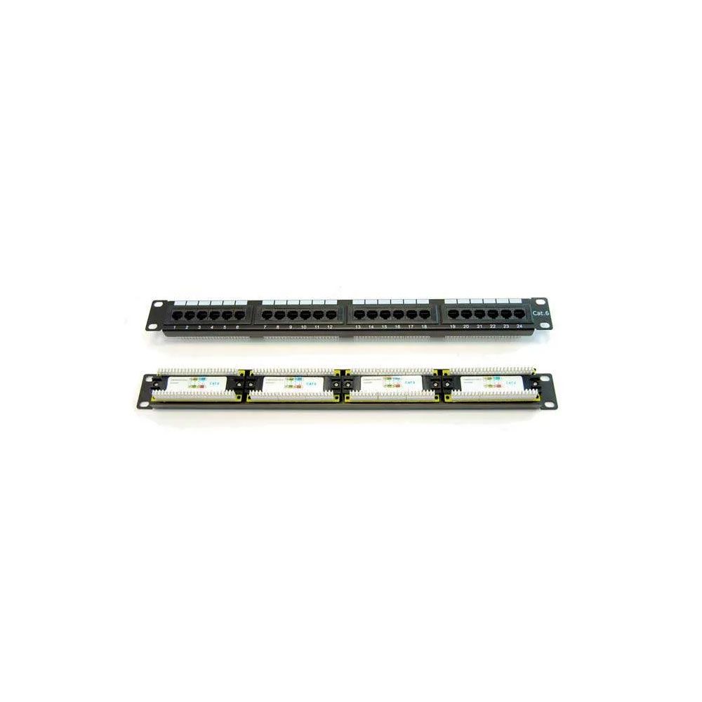 Patch panel de 24 puertos Cat 6