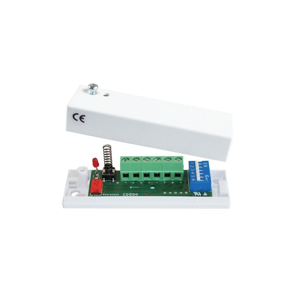 Detector inercial autónomo de vibracion para montaje en techos, paredes, marcos, ventanas, suelos y marcos de puertas