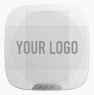 Ajax Brandplate. Placa frontal personalizable para StreetSiren DoubleDeck. Color blanco. Pack de 10ud