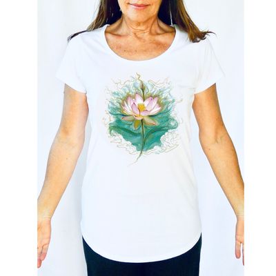 Blue Lotus Yoga Tee