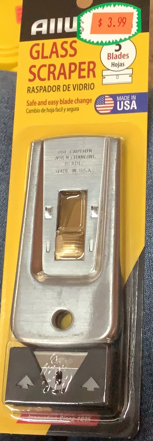 Glass scraper