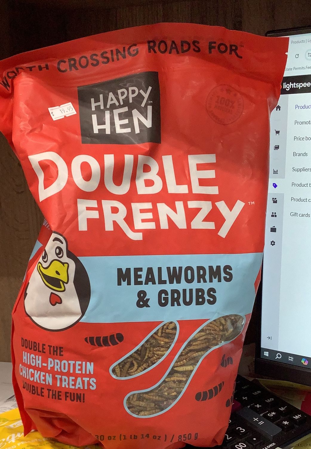 Happy Hen Double Frenzy Mealworm &amp; Grub (1lb)
