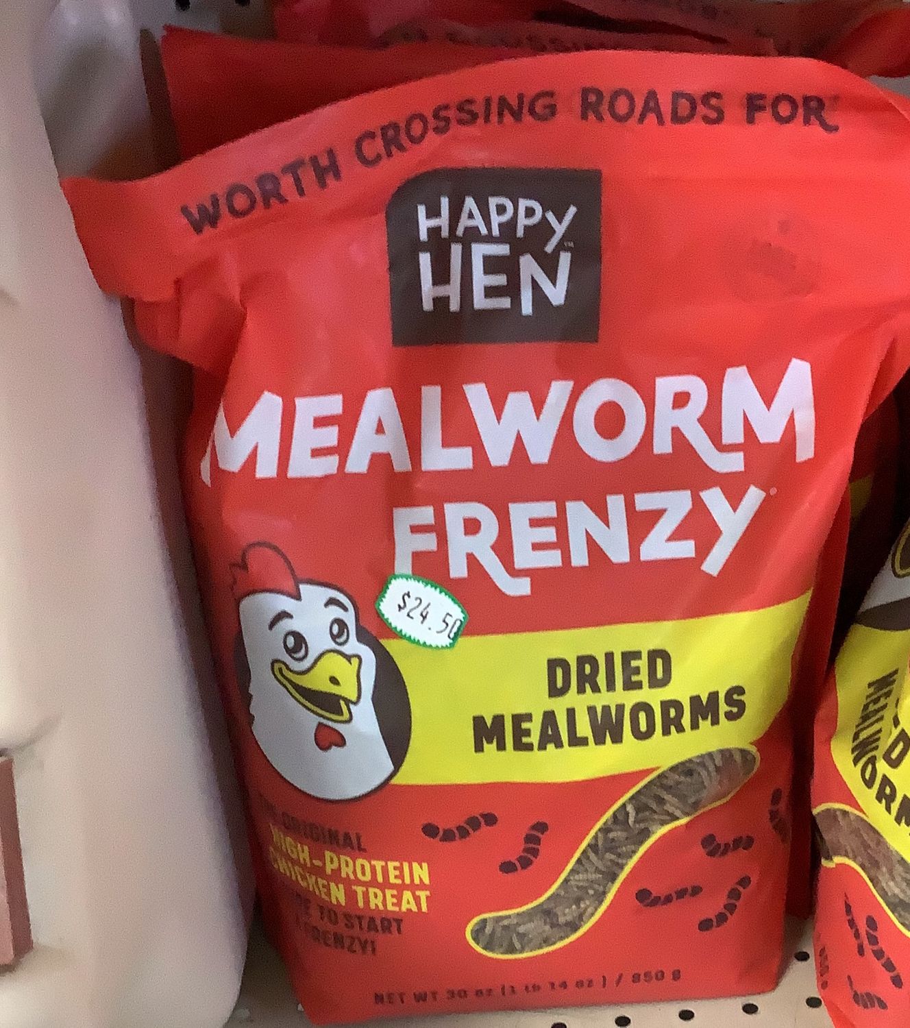 Happy Hen Mealworm Frenzy Dried Mealworms (30oz)