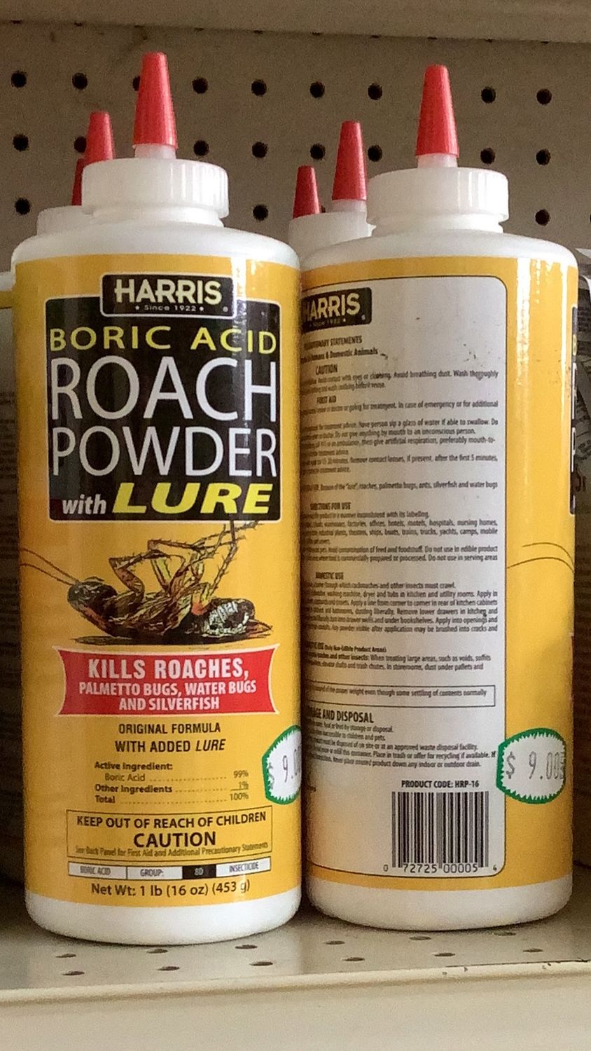 Harris Boric Acid Kills Roaches