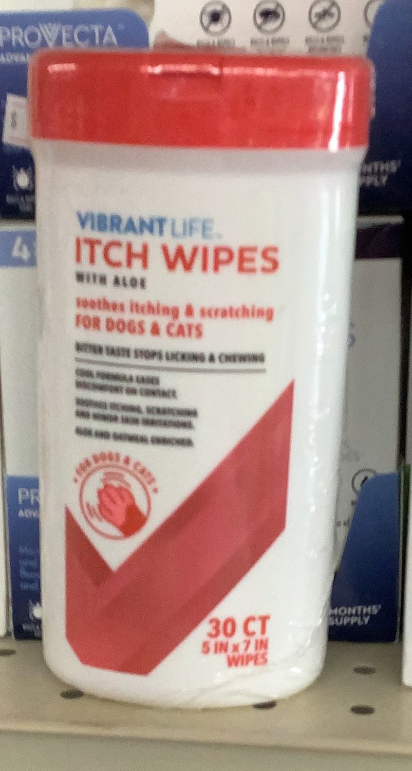 itch wipes 30 ct.