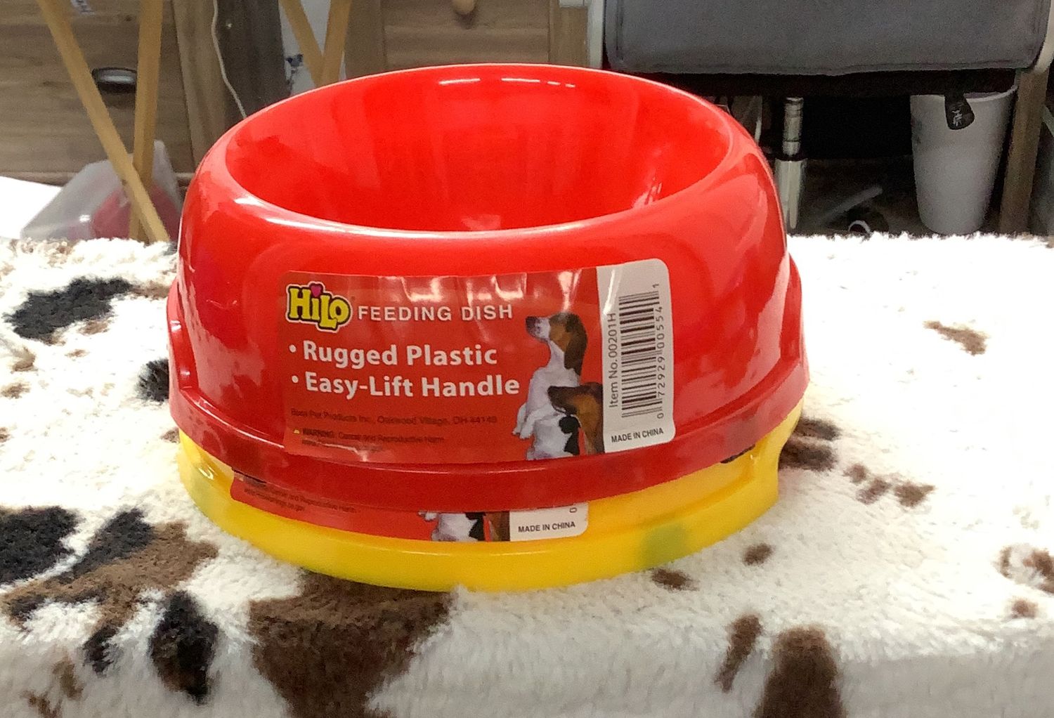 Hilo Small Red Feeding Dish-00201H