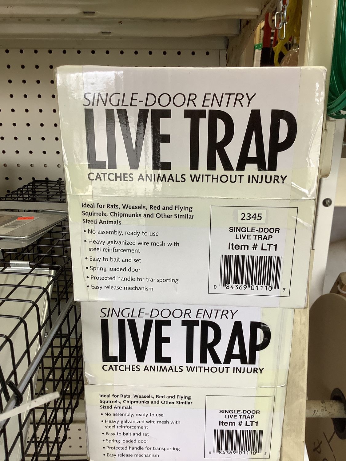 Live Animal Trap-Sgl Door (18x6x6)