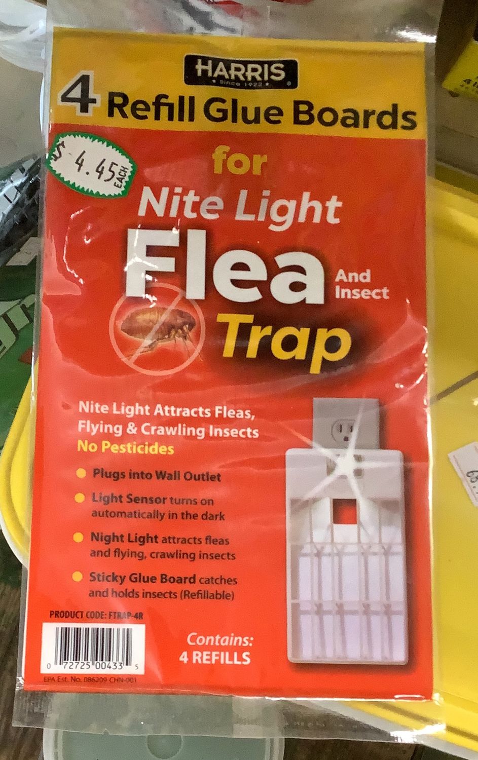 JHarris Nite Light Flea Trap Refill Glue Board (4)