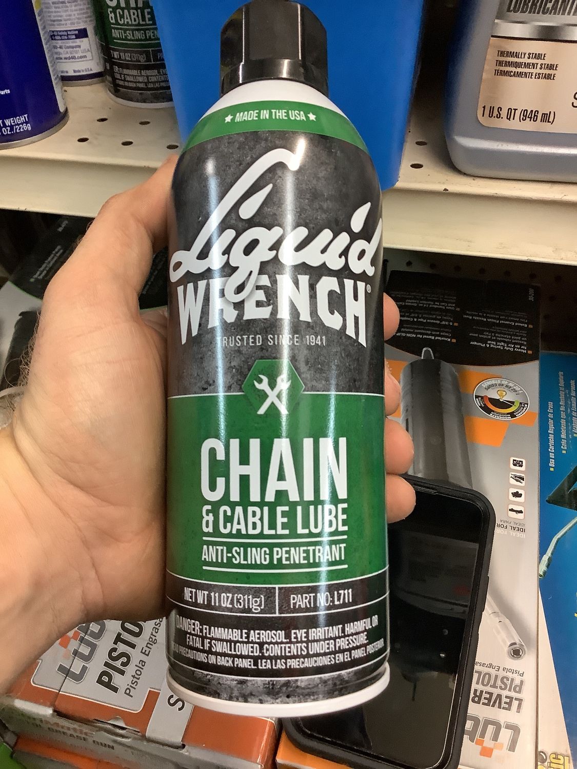 Liquid Wrench Chain &amp; Cable Lube