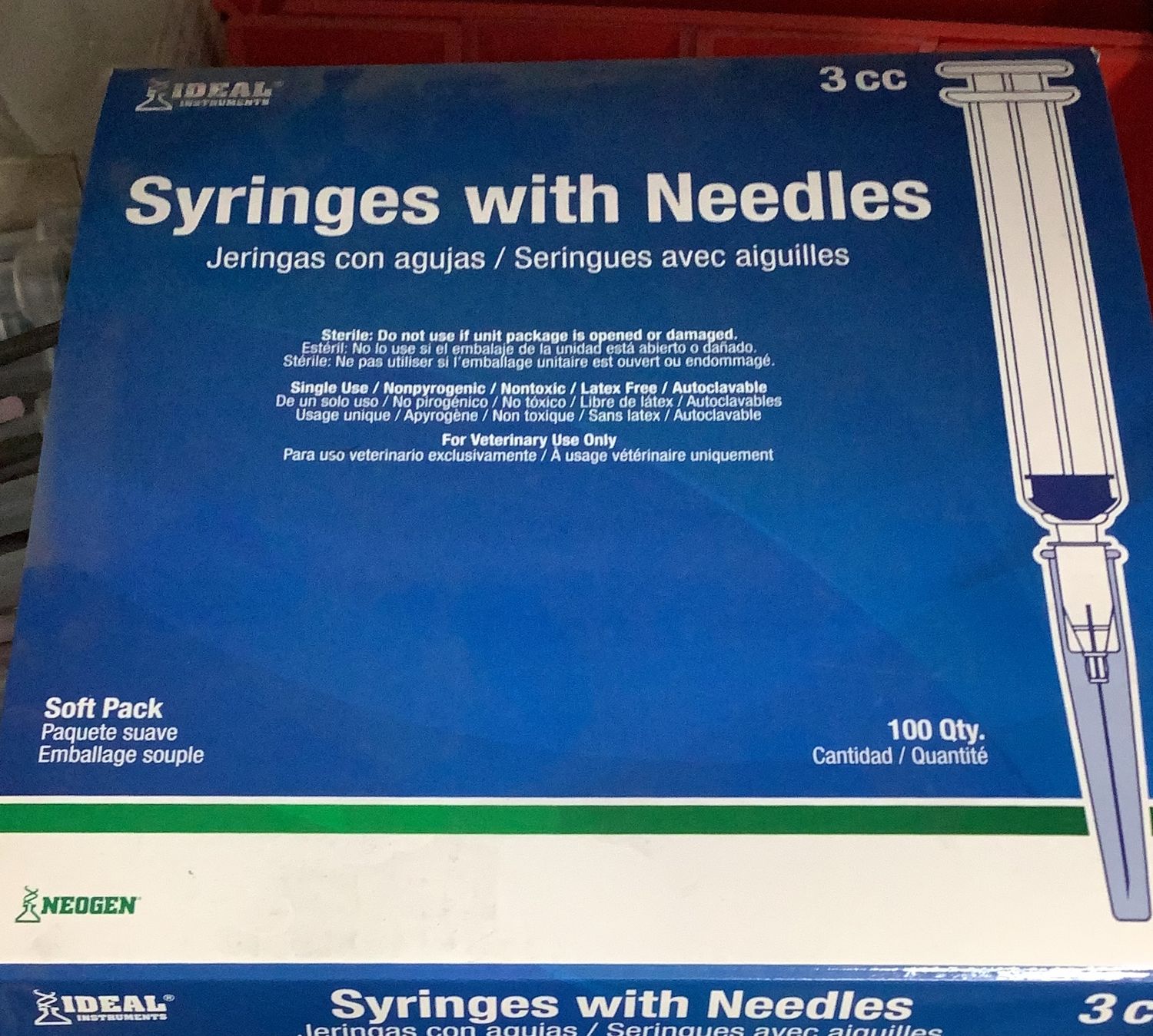 Luer Lock 22G x 3/4" (3cc) Syringe w/ Needle