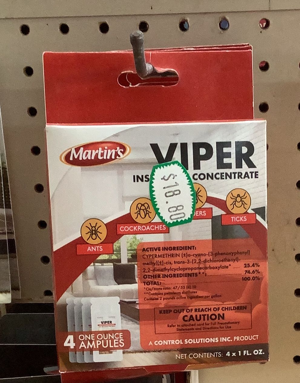 Martins viper insecticide conc (4 oz ampules)
