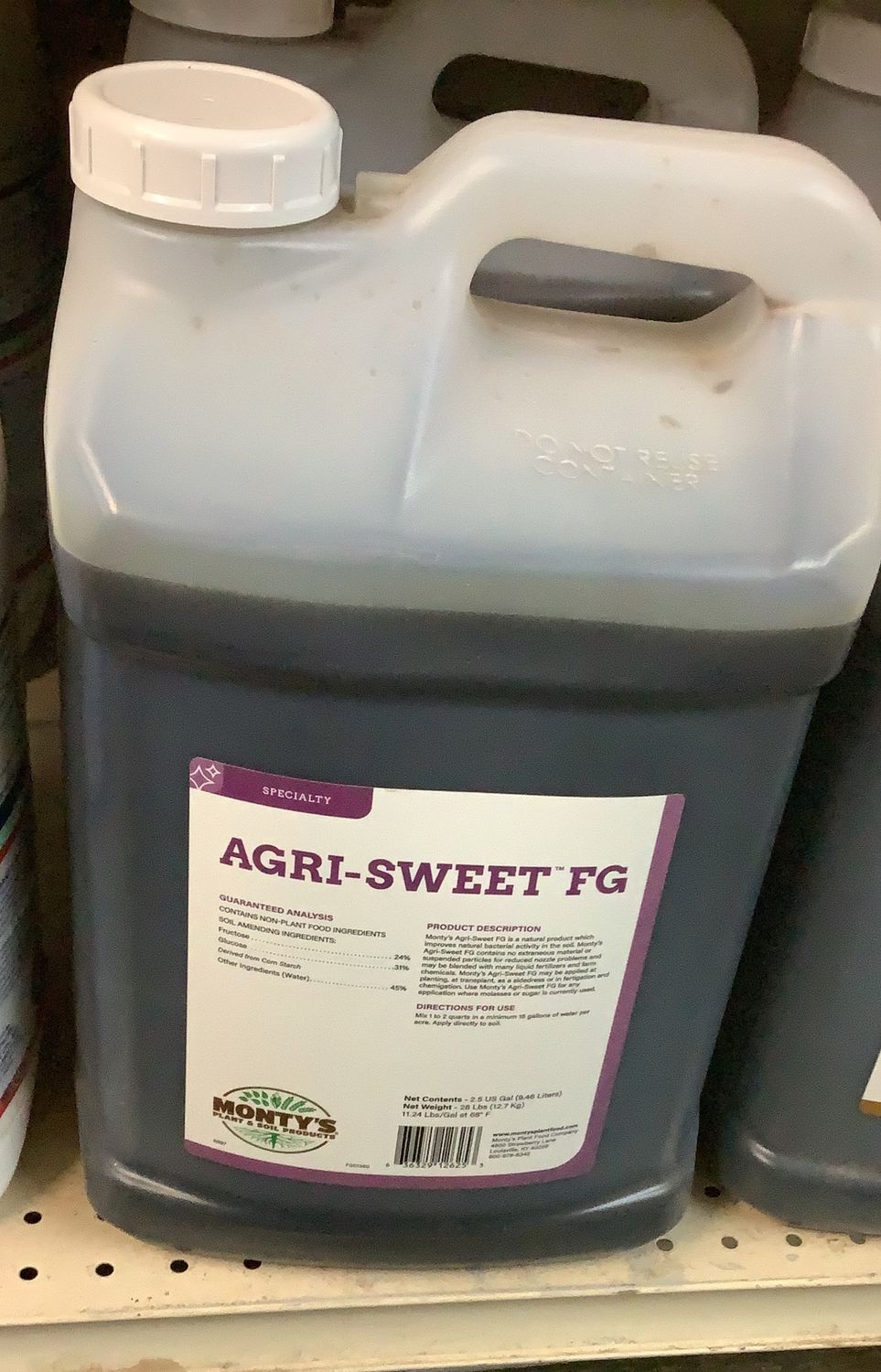 Monty’s Agri-sweet FG (2.5 gal)