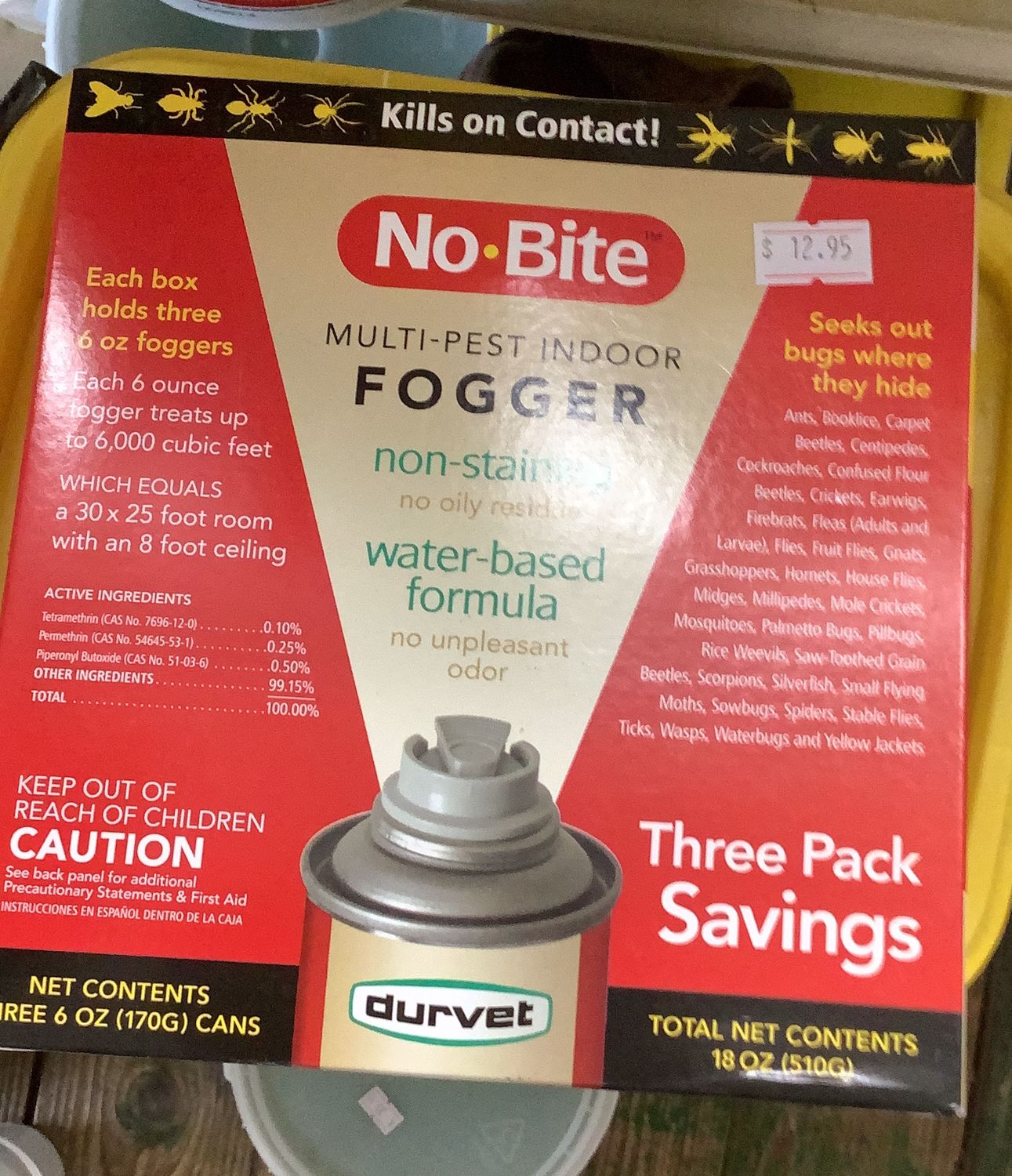 No-bite indoor fogger