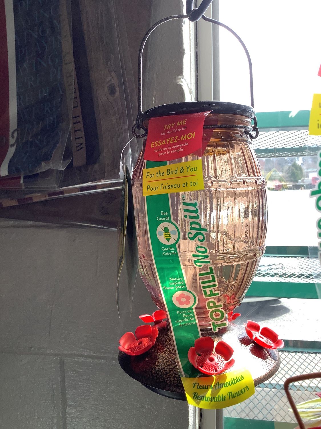 Prohibition Barrel Hummingbird Feeder