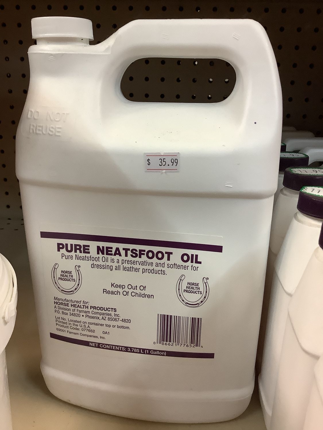 Pure Neatsfoot Oil (1gal)