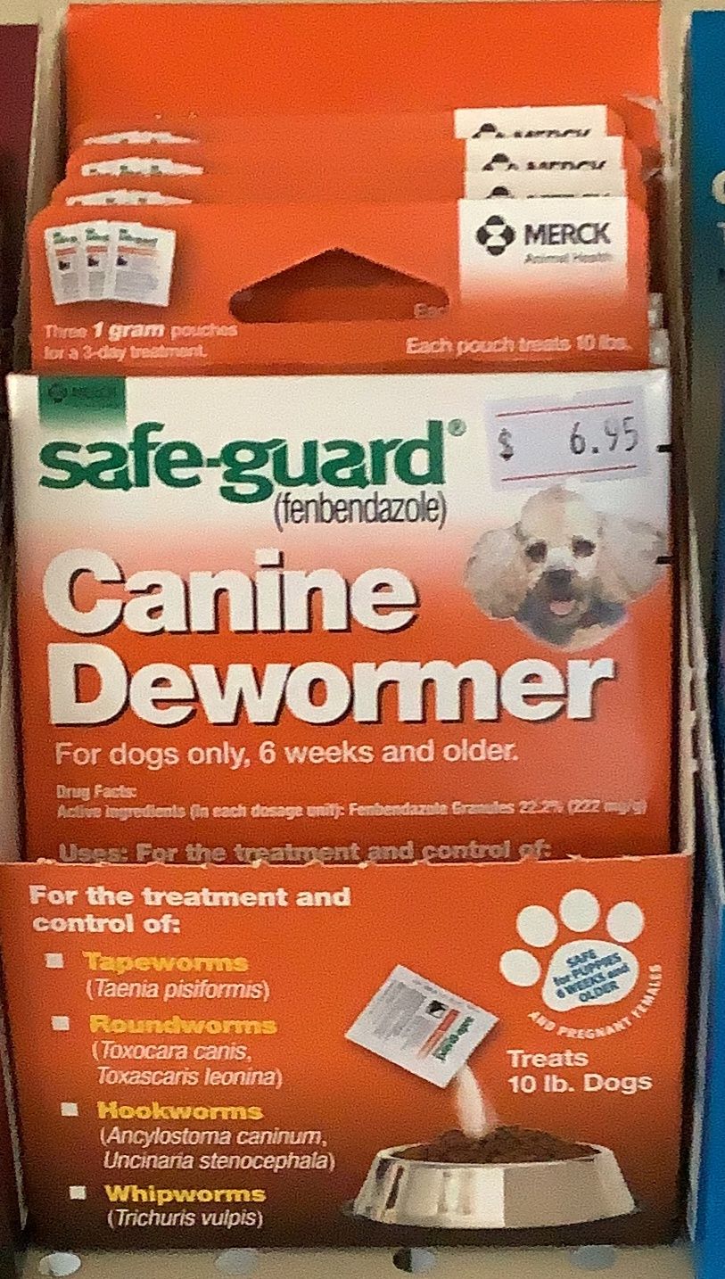 Safe-guard Canine Dewormer 10lbs (1 gram)