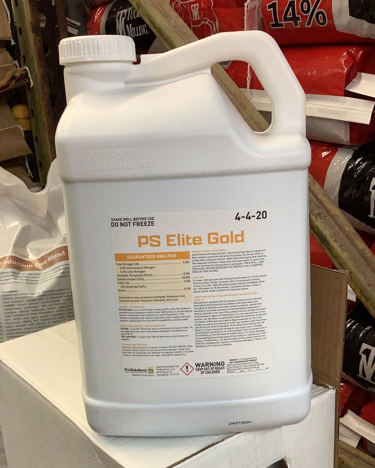 PS Elite Gold 4- 4- 20 (2.5 gal)
