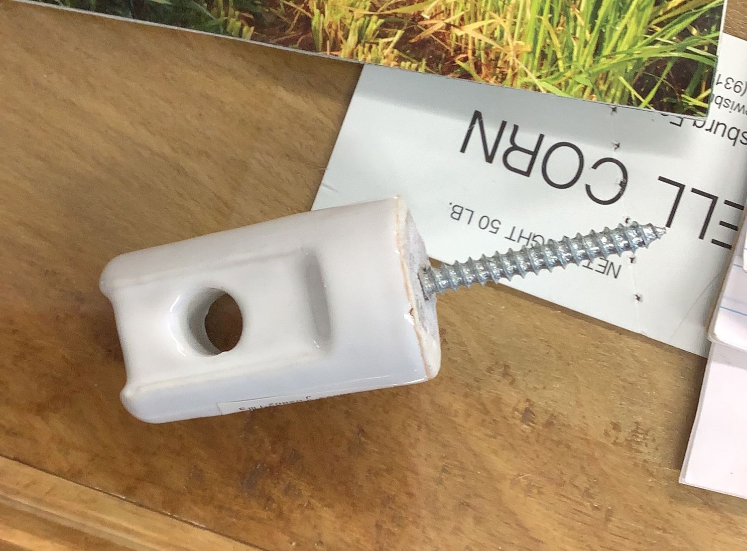 Standard Porcelain Insulator W/ Large Bolt