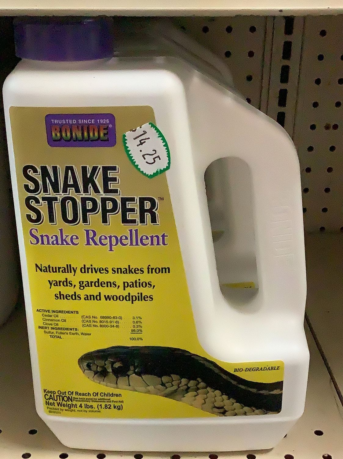 Snake stopper snake repellent