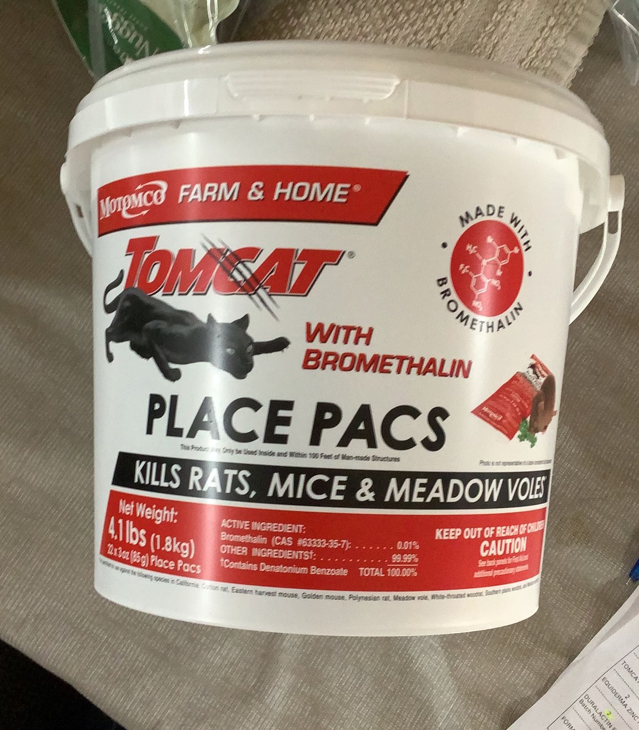 Tomcat Bromethalin Place Pac Pellets (22x3pacs)