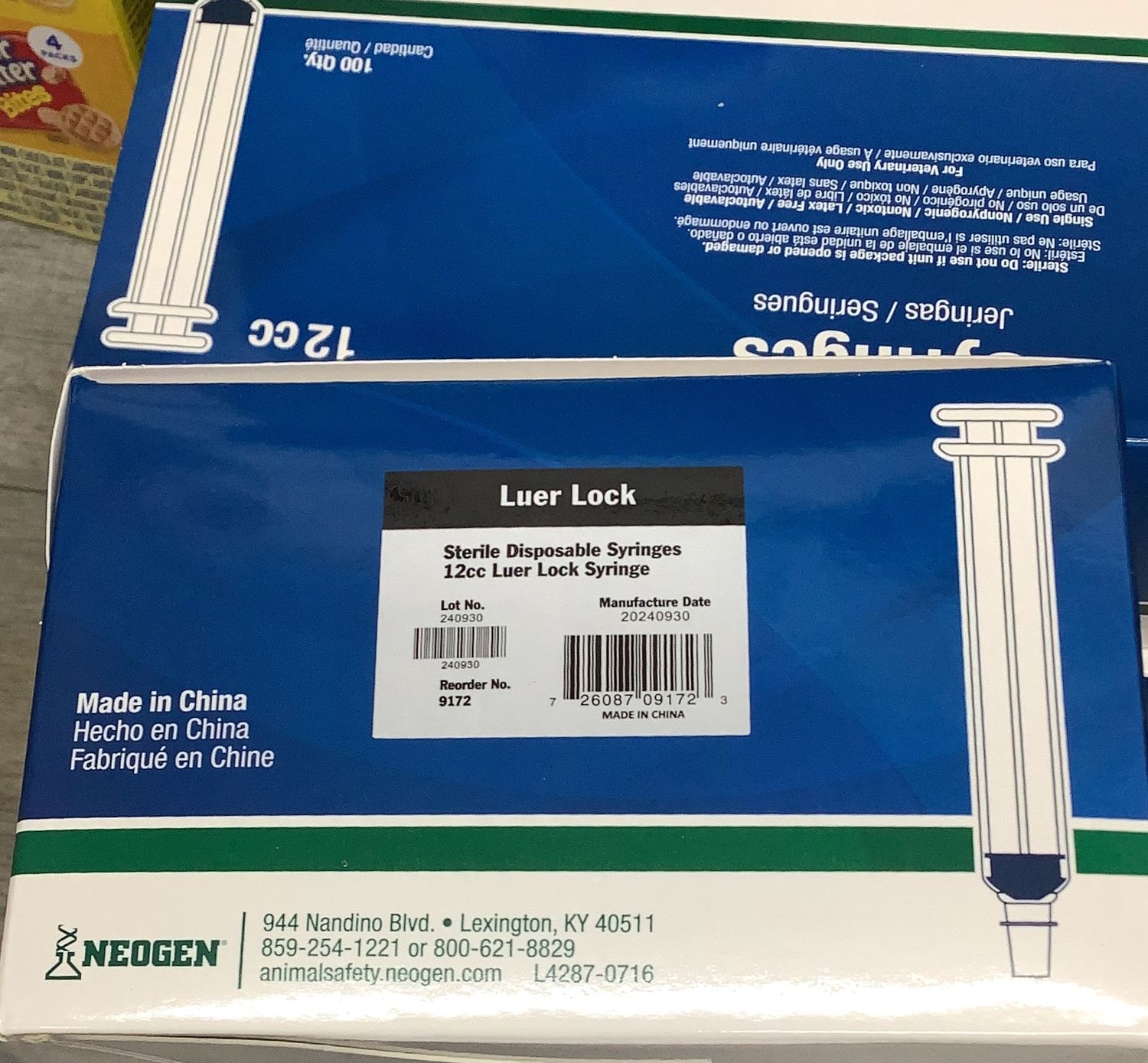 Luer Lock Syringe (12cc) (Soft Pack Full Box -100qty-no needle)