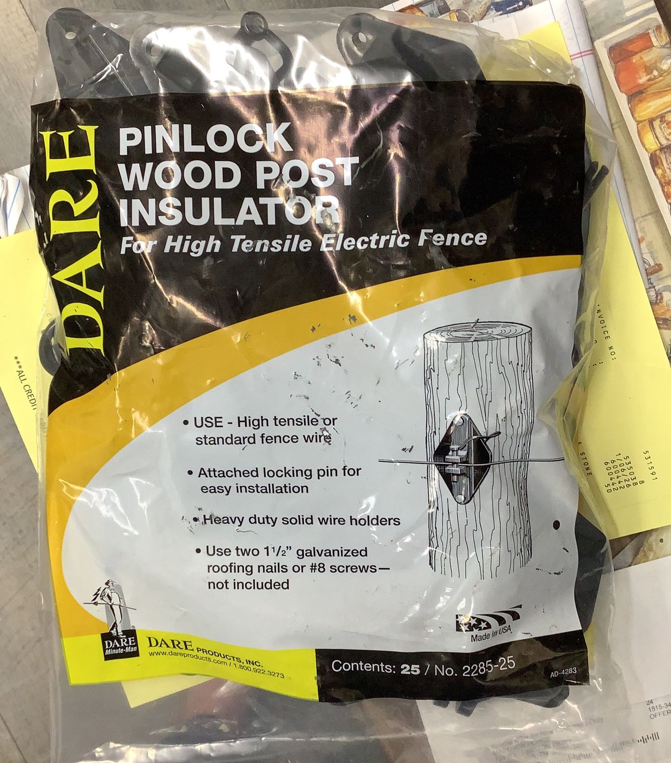 Pinlock Wood Post Insulator 2285-25