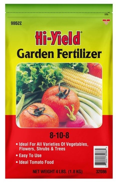 Hi-Yield Garden Fertilizer 8-10-8 (4lbs)