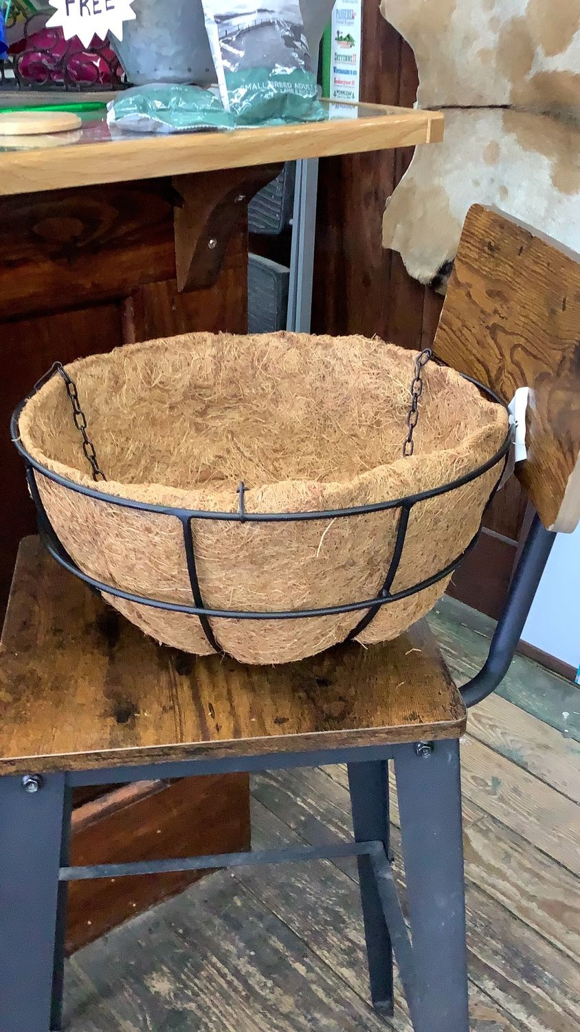 Hanging Coco 14" Basket w/Liner