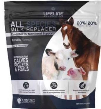 Lifeline All Species Milk Replacer 20:20 (10lb)