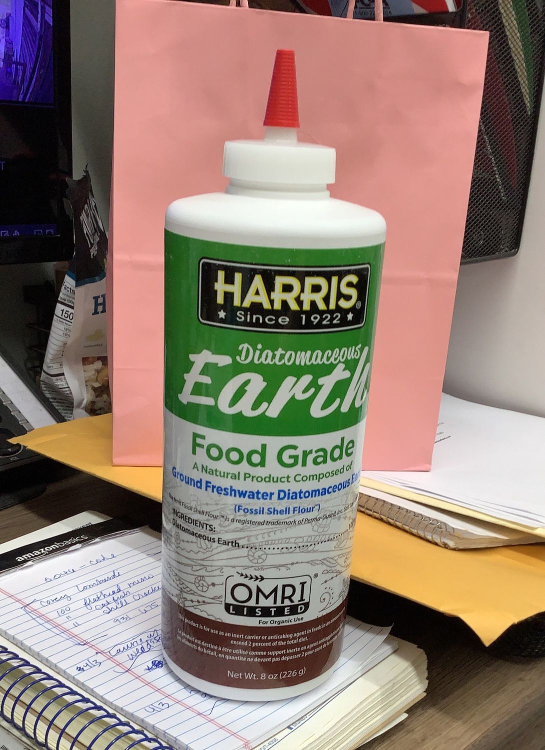 Harris Diatomaceous Earth Food Grade Bottle(8oz)