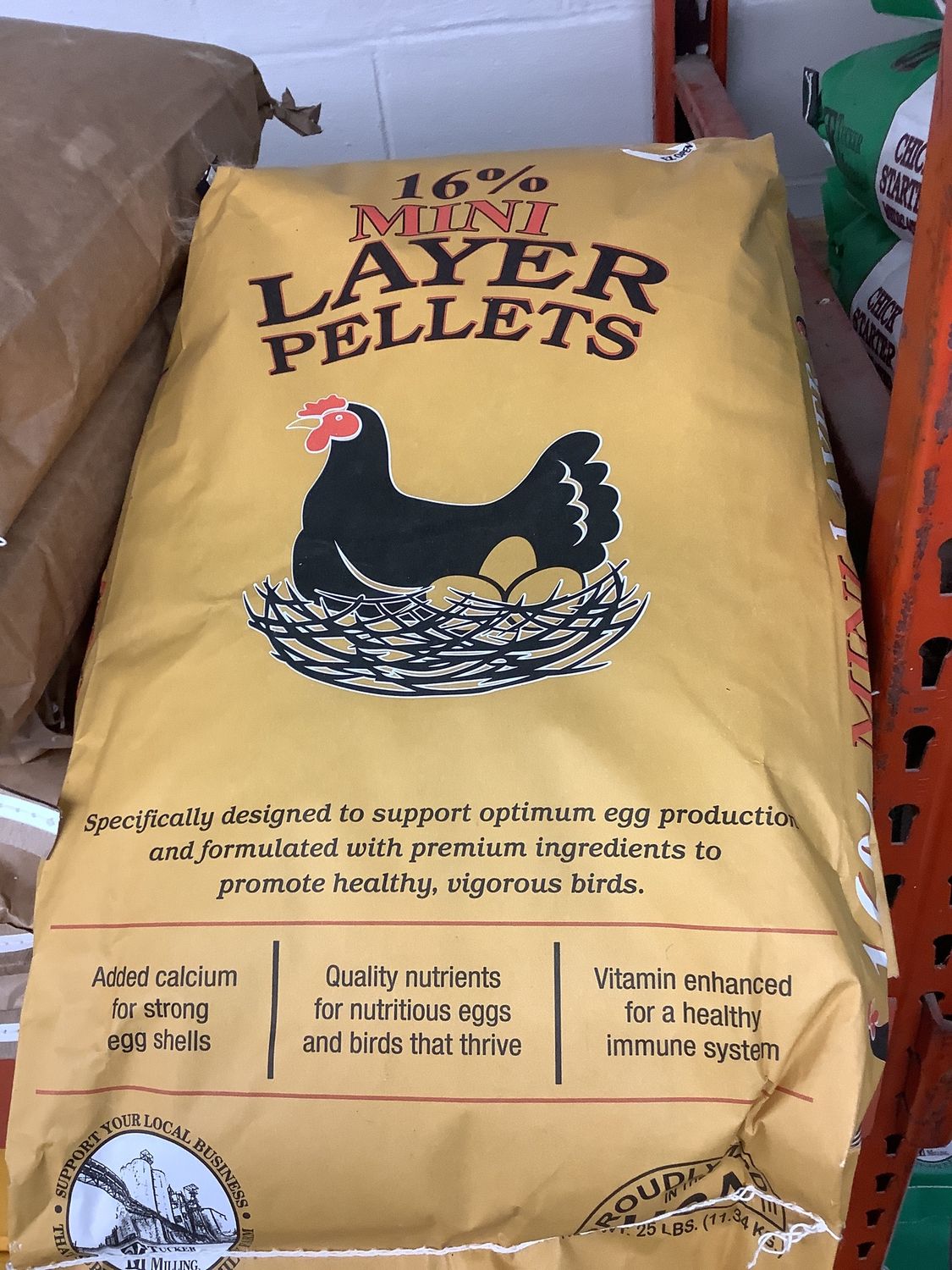 TM 16% Layer Mini Pellet  (25LBS)