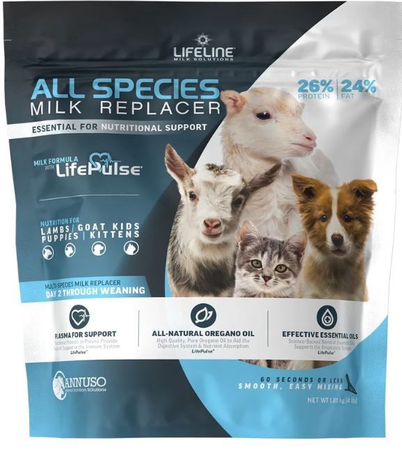 Lifeline All Species Milk Replacer 26:24 (4lb)
