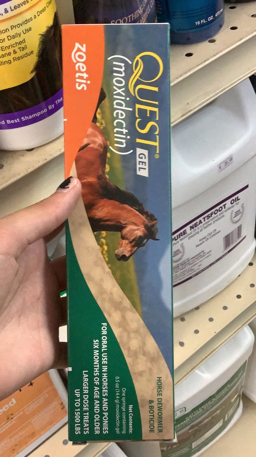 Quest Moxidectin Gel Horse Dewormer (14.4gm Tube)