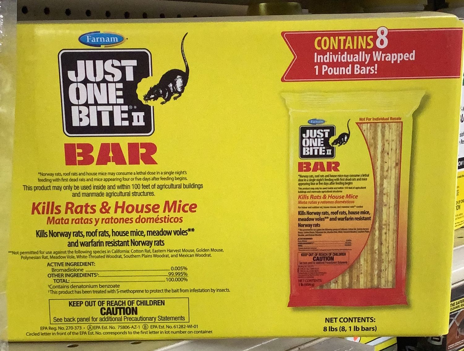 Just One Bite II Poison Bars (8x1, 16oz/1#)