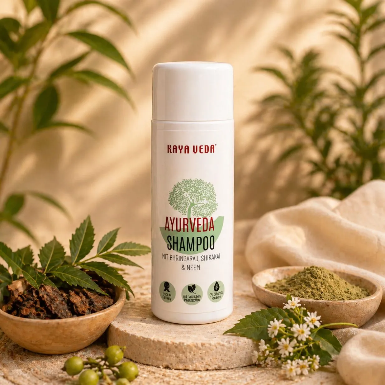 KAYA VEDA® Ayurveda Shampoo | Natürliche Haarpflege bei Haarausfall