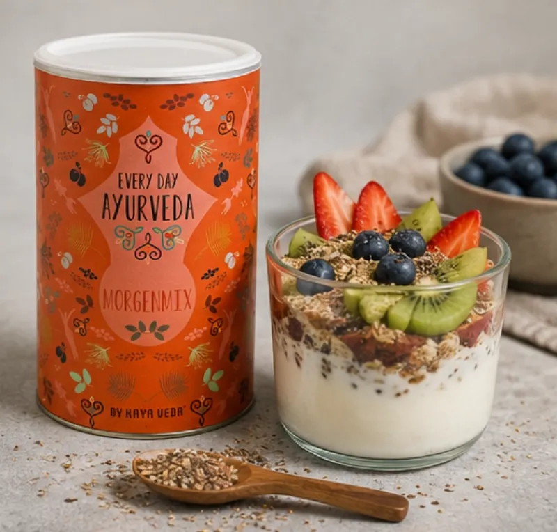 KAYA VEDA® Morgenmix | Ayurveda Frühstücksmischung mit Leinsamen & Chiasamen KAYA VEDA® Morgenmix | Ayurveda Frühstücksmischung mit Leinsamen & Chiasamen