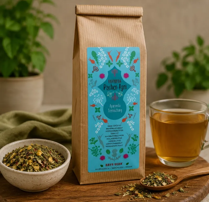 KAYA VEDA® Pachen Agni Tee | Ayurvedischer Kräutertee für Detox & bewusste Ernährung