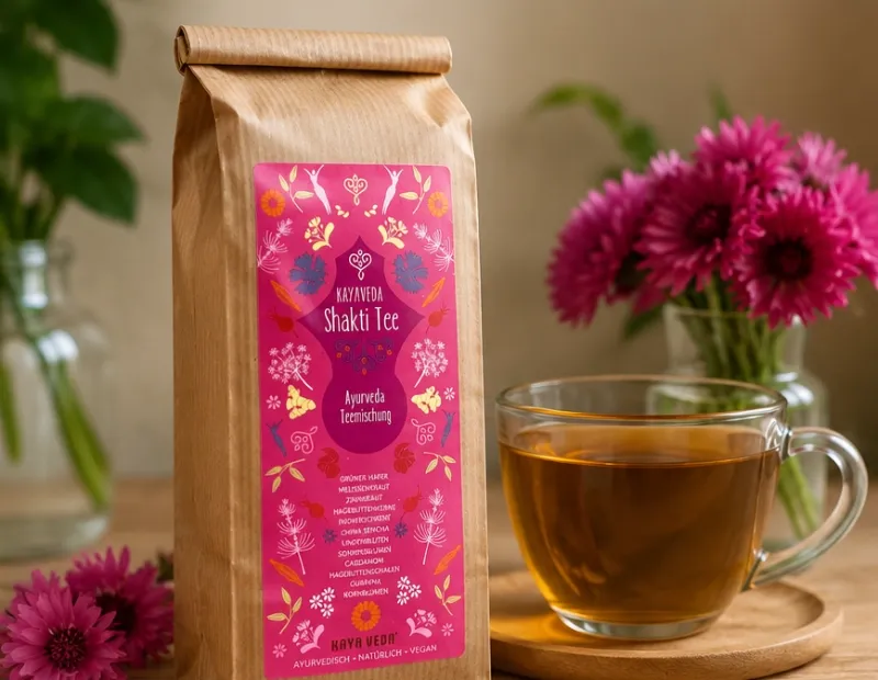 KAYA VEDA® Shakti Tee – Ayurvedischer Kräutertee für Schönheit & Vitalität KAYA VEDA® Shakti Tee – Ayurvedischer Kräutertee für Schönheit & Vitalität