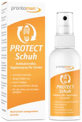 Prontoman Protect Schuh - antibakterielles Schuhspray - beugt Fußpilz vor
