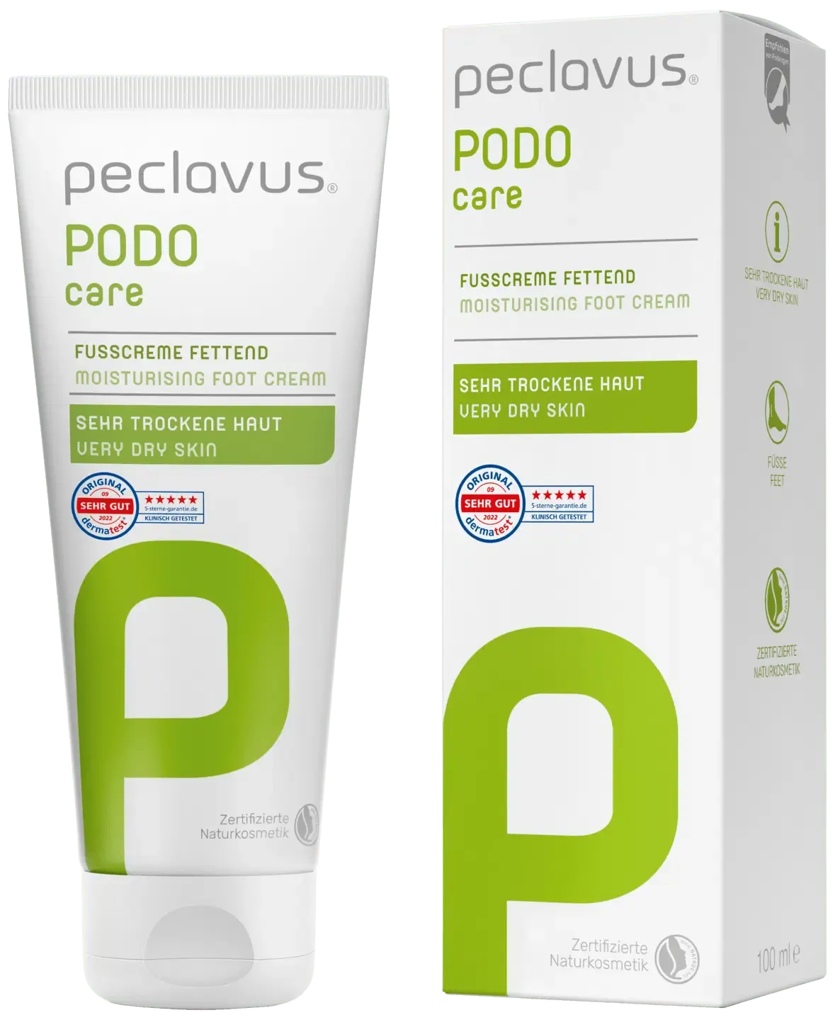 Peclavus PODOcare Fußcreme fettend - gegen Risse und sehr trockene Haut