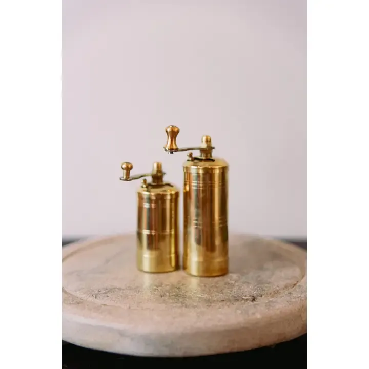 Traditional Brass-Finish Pepper Grinder Set Traditional Brass-Finish Pepper Grinder Set | Oakenora Home