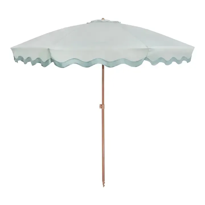 Aquamarine Scalloped Patio Umbrella Aquamarine Scalloped Patio Umbrella | Oakenora Home