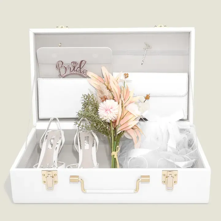 Pebble White Keepsake Storage Trunk Pebble White Keepsake Storage Trunk | Oakenora Home