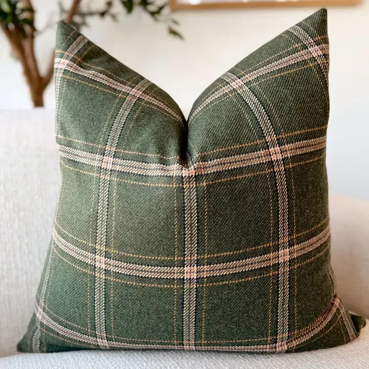 Charleston Plaid Accent Pillow | 22 x 22 in Charleston Plaid Accent Pillow | 22 x 22 in | Oakenora Home