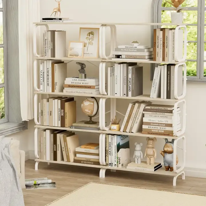 63 in White 5-Tier Open Display Shelf 63 in White 5-Tier Open Display Shelf | Oakenora Home