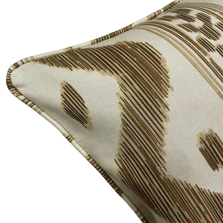 Walnut & Camel Reversible Ikat Lumbar Pillow Walnut & Camel Reversible Ikat Lumbar Pillow | Oakenora Home