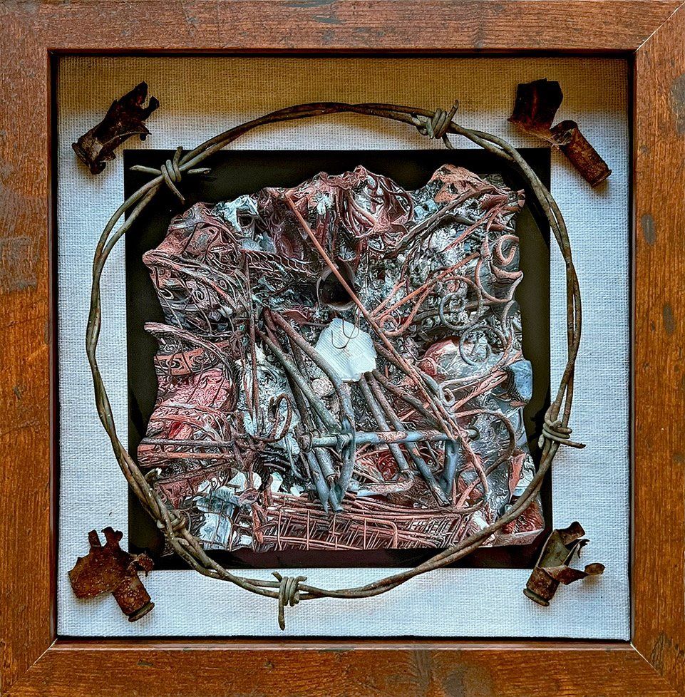 Debris with Paper Scrap
