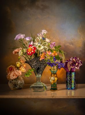 Four Little Vases